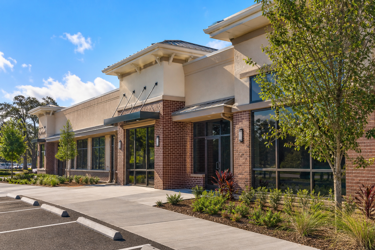 Completed professional commercial building in Clearwater Florida