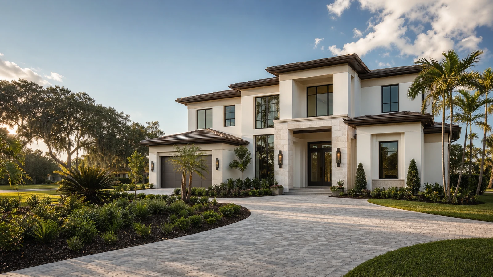 Finished modern transitional home in Hillsborough County