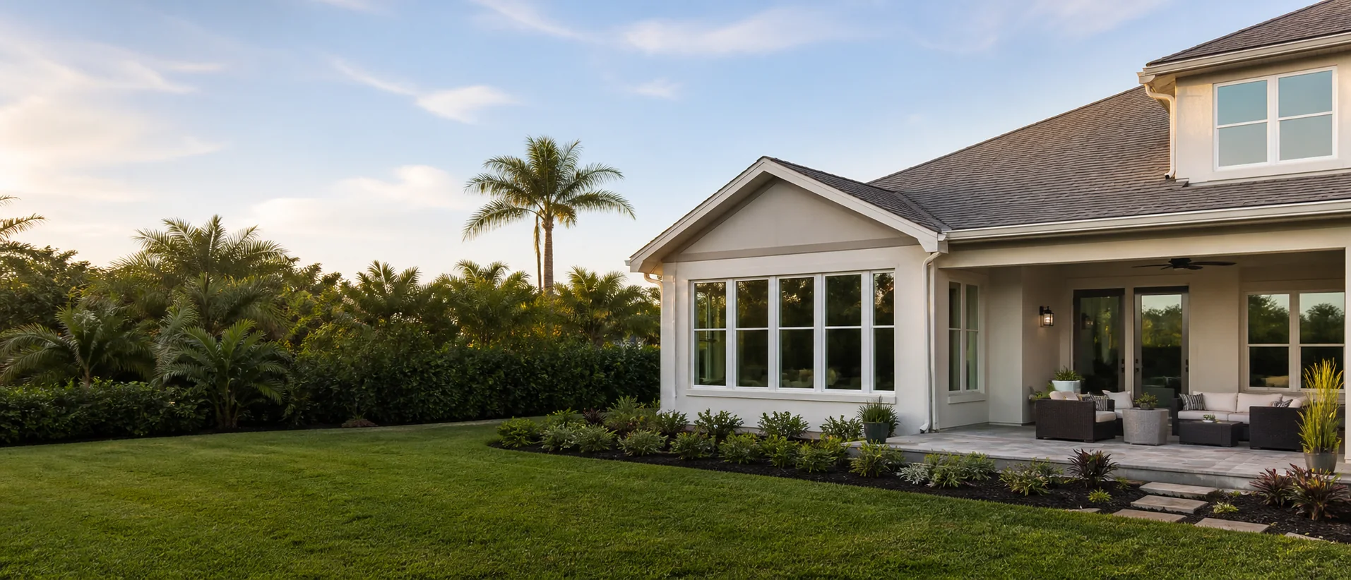 Completed home addition in St. Petersburg, Florida