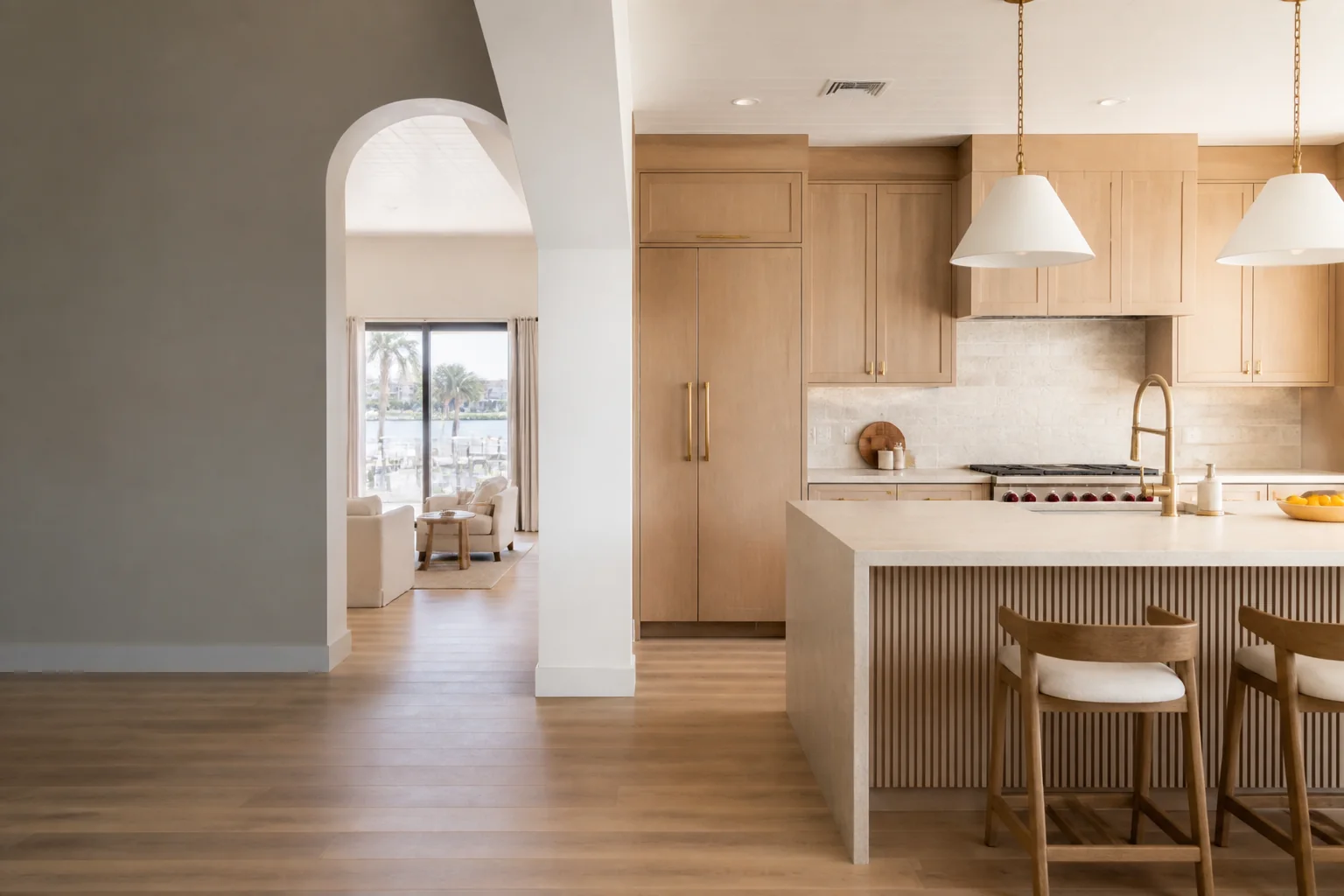 Newly completed kitchen remodel in St. Petersburg, Florida