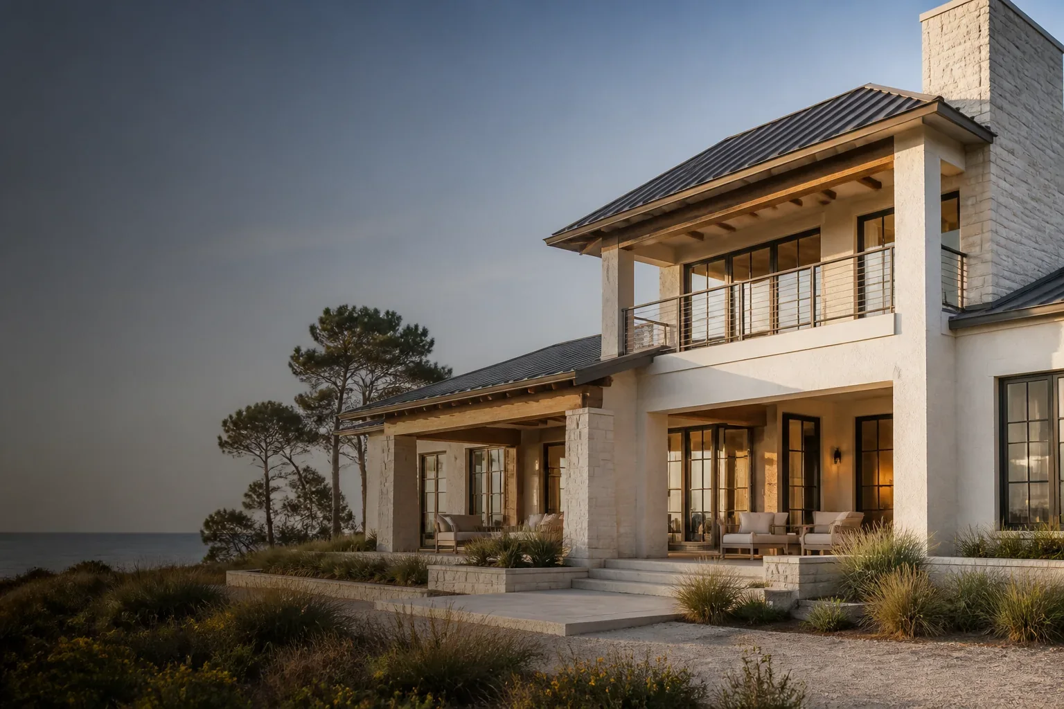 Newly completed custom home in St. Petersburg, Florida