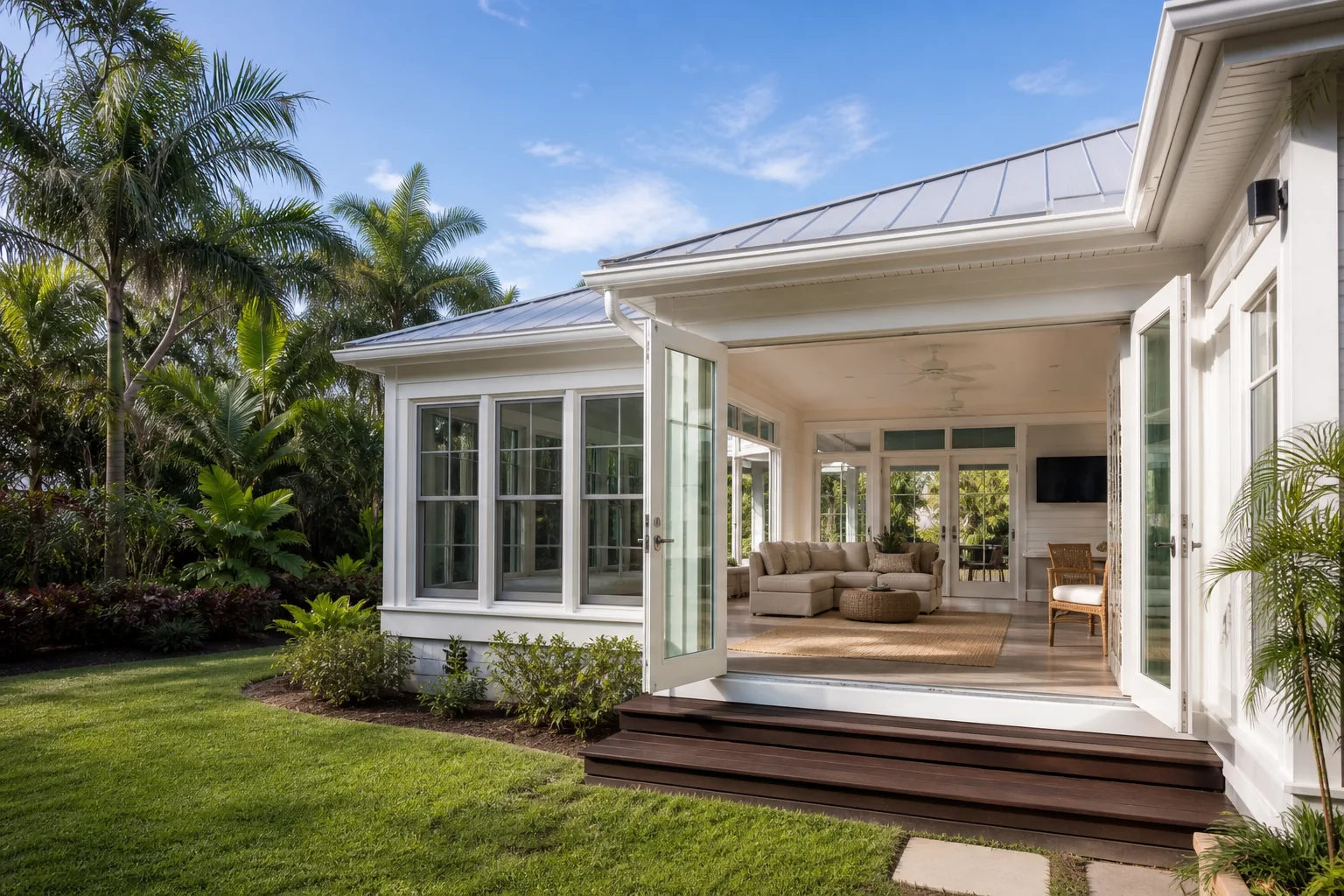 Residential home addition in progress in Tampa Bay, Florida